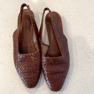 Vtg 90s braided Leather‎ slide